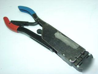 Amp 59250 red blue crimper crimping aircraft tool