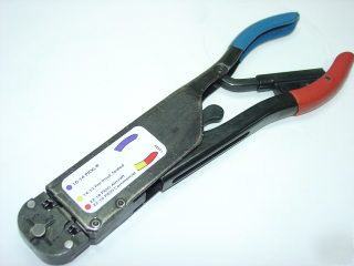 Amp 59250 red blue crimper crimping aircraft tool