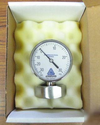Anderson pharmaceutical gauge 30 in.vac to 30 psi 