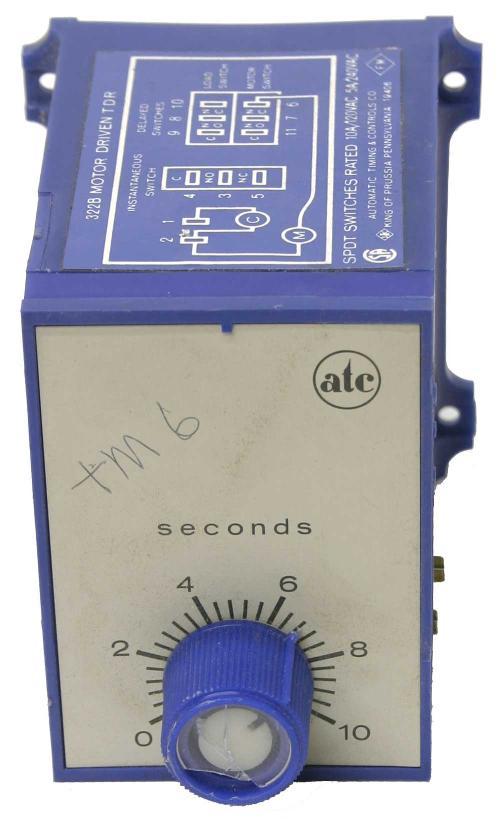 Atc 322B 10 second timer U8509 120 v 60HZ 322B003A12CS