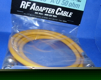 Cable rf adapter RG58 bnc male- miniuhf male tpi-1964
