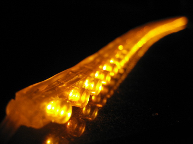 F s/h 480MM flexible led soft strip w/48PCS yellow leds