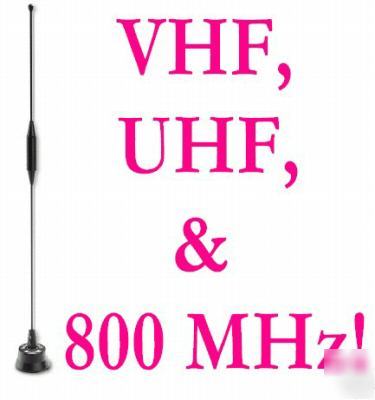 Fire rescue vhf uhf 800MZ radio & scanner antenna 