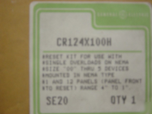 Ge CR124X100H reset kit