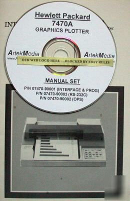 Hp 7470A operating & programming manuals (3)