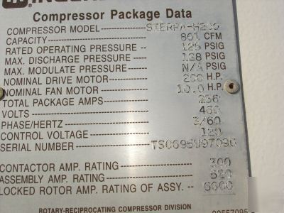 Ingersoll-rand sierra H200 portable air compressor