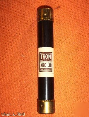 New buss tron rectifier kbc-30 amp fuse kbc 30 nnb