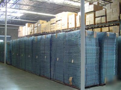New pallet rack wire mesh decking waterfall style 
