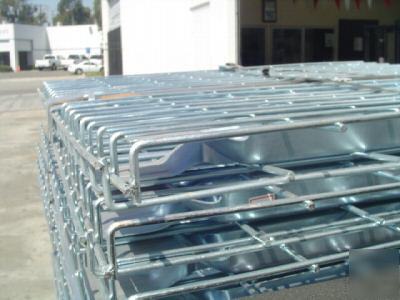 New pallet rack wire mesh decking waterfall style 