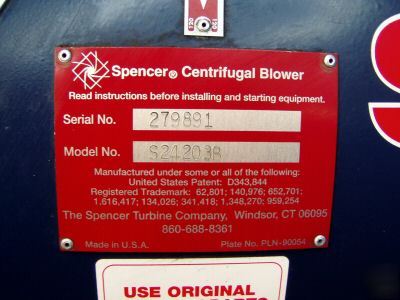 New spencer four-bearing overhung multi-stage blower - 