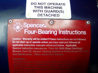 New spencer four-bearing overhung multi-stage blower - 