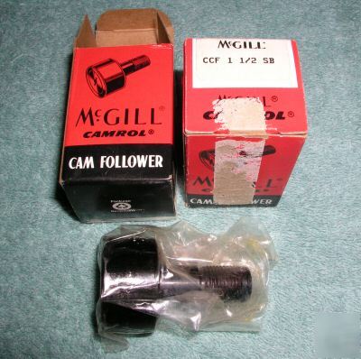 New two mcgill ccf-1 1/2-sb cam follower bearings