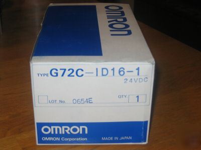 Omron G72C-ID16-1 G72CID161 24VDC remote terminal 