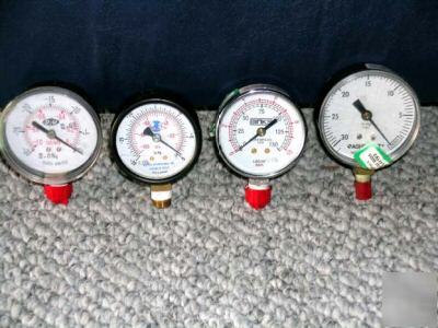 1-lot (4) pressure guage binks ashcroft airtech du