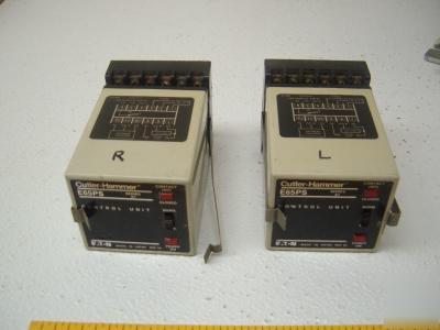 2 cutler hammer control unit E65PS + photo sensor SP1N