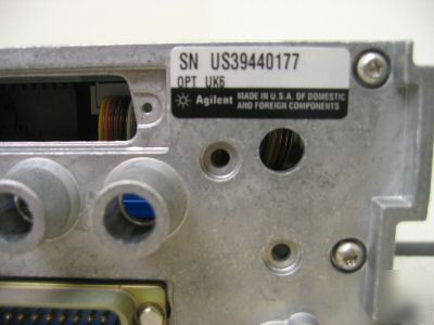 Agilent 86109A 30GHZ opticall plug-in w/ opt UK6