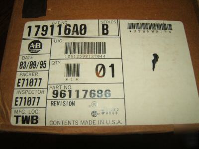 Allen bradley 1791-16A0 ser b block i/o, 120V ac 16 pt