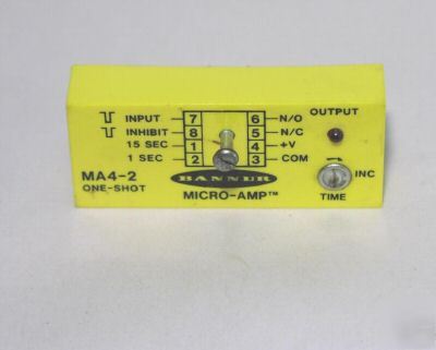 Banner MA4-2 micro amp logic module one shot lnc