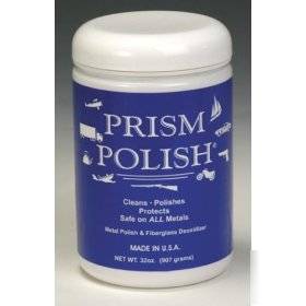 Boat metal polish, prism polish cleans and polishes
