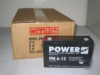 Case (10) 6 volt 12 ah sealed rechargeable batteries