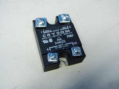 Crydom solid-state relay panel mount D4825 - used