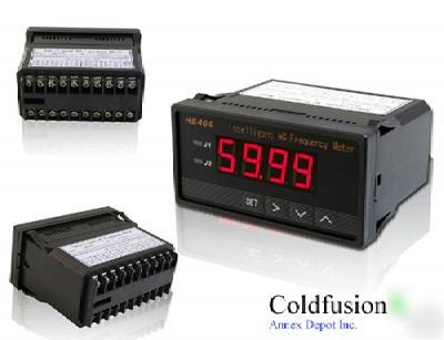 Digital ac power generator frequency meter guage wind