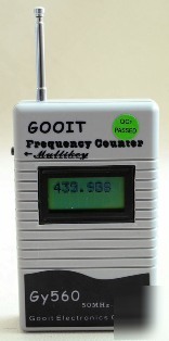 Digital frequency counter to test analog/digital radio