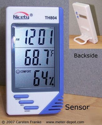 Digital hygrometer thermometer humidity meter humidor 4