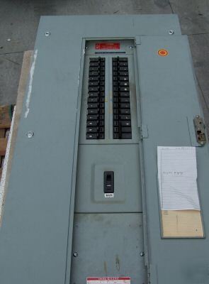 Ge type nlab 100 amp main breaker panel board 3 ph 4 w