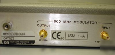 Hp 8657 0.3 gmsk modulator with option 022