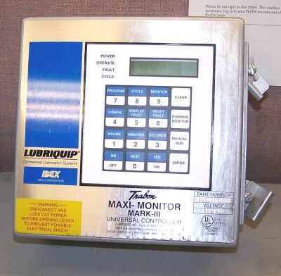 Lubriquip trabon maxi-monitor controller 163-310-000