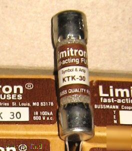 New 100 lot buss limitron ktk-30 fuse KTK30 atm klk