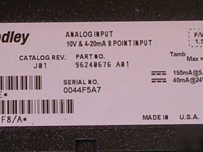 New allen bradley 1756-IF8 analog input module ( )