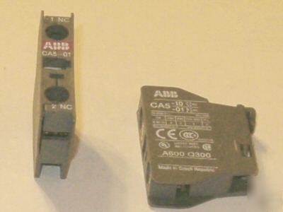 New lot of 2 abb CA510 CCA501 contact block auxiliary 