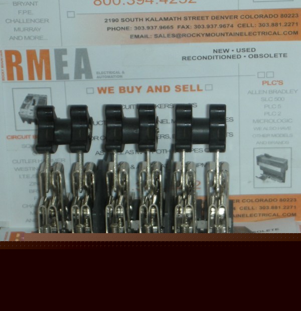 New states 206-b triple ganged double knife switch nos