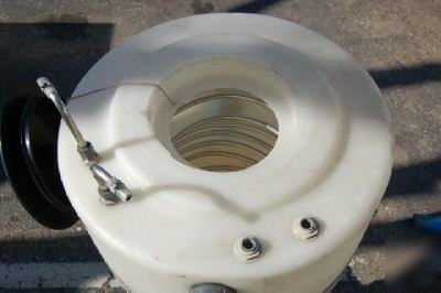 QTY2-water cone inductor 15 gal tank polyethylene stand