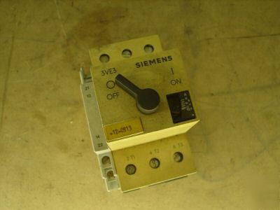 Siemens motor circuit breaker 3VE3 000-2MA00 10-16A