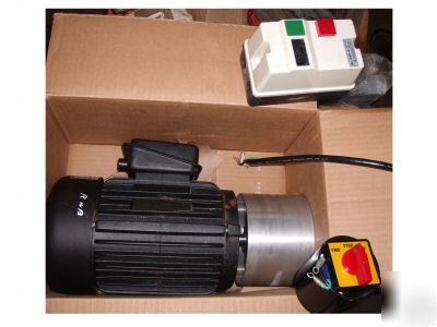 Super duty 3 hp motor package from shaper 1 phase 230V