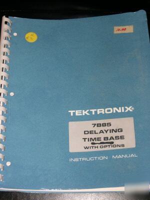 Tektronix 7B85 delaying time base w/options inst manual