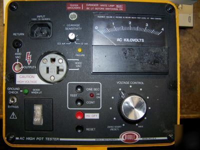 Biddle model 230415 4KV ac high pot tester