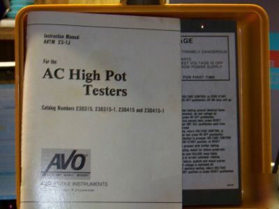 Biddle model 230415 4KV ac high pot tester