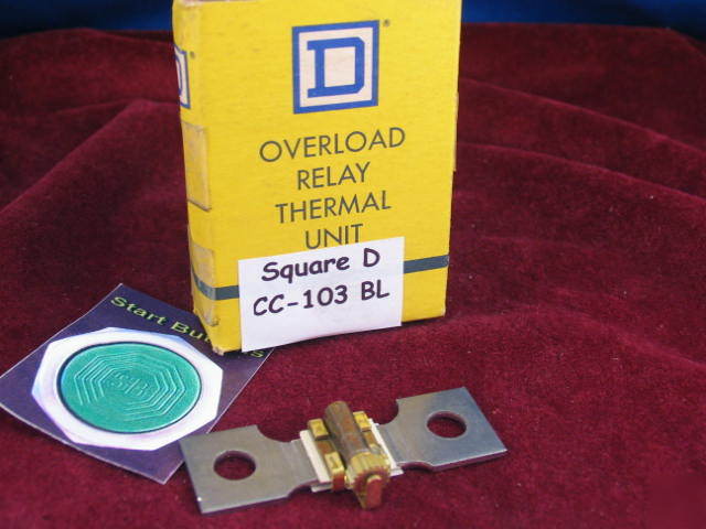 Cc-103 bl square d heater overload relay thermal unit