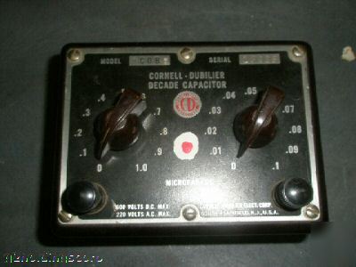 Cornell-dubilier decade capacitor model# CDA3