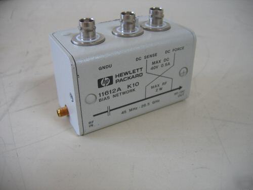 Hp (agilent) 11612A/K10 and 11612A/K20 dc bias network 