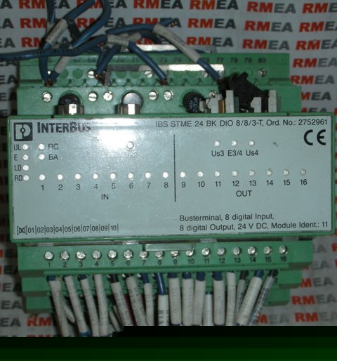 Interbus contact blcoik 8 digital in/out ibs stme 24 bk