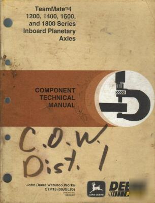 John deere 1200-1800 ipaxles component technical manual