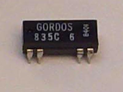 Lot of 5 -- gordos 835C-6 24VDC dip reed relay