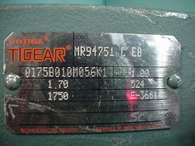 New dodge rockwell tigear reducer gearbox 10:1 ratio