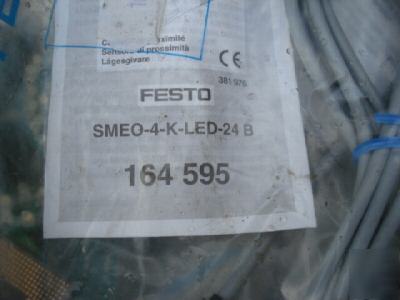 New festo 164595 smeo-4-k-led-24 b magnetic sensor lot