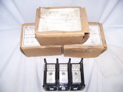 New lot gould shawmut power block fuse 3 pole 600V 